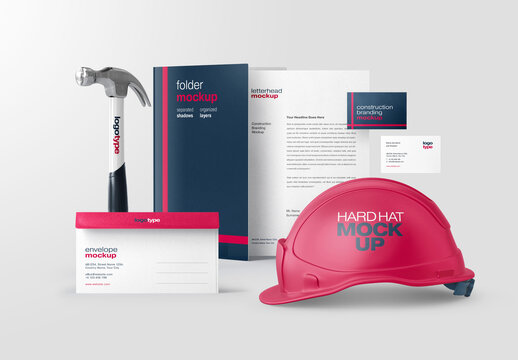 Construction and Architecture Branding Stationery Mockup