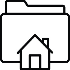 Home folder Isolated Vector icon which can easily modify or edit

