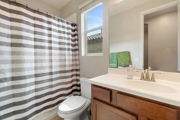 Interior home bathroom