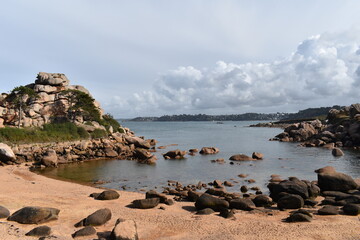 La côte de Granite rose en Bretagne