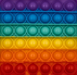 Rainbow Pop it fidget toy