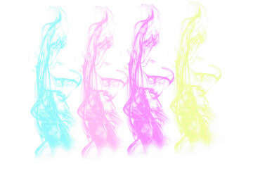 abstract illustration of a pastel colored smoke logo background