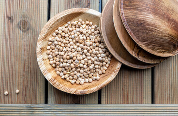 buckwheat in a wooden bowl