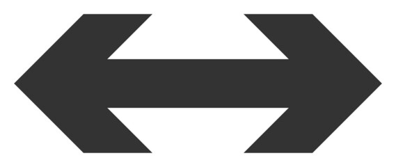 Exchange arrow icon with flat style. Isolated vector exchange arrow icon image, simple style.