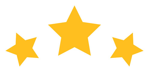 Star rating icon with flat style. Isolated vector star rating icon image, simple style. - obrazy, fototapety, plakaty