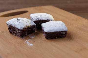confectionery on the wooden board