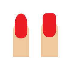 nail icon vector. Nail polish salon symbol. logo