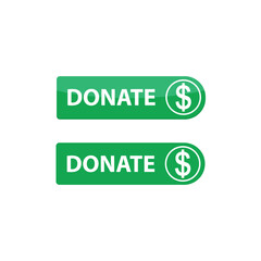 donate icon button vector. help, aid sign