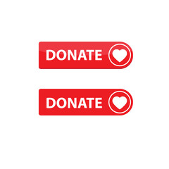 Fototapeta premium donate icon button vector. help, aid sign