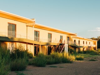 The abandoned Apache Motel, on Route 66 in Tucumcari, New Mexico