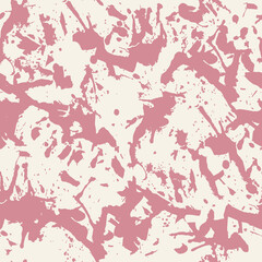 Funky abstract color paint splashes seamless pattern