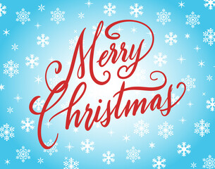 Handwritten Christmas greetings, modern calligraphy lettering