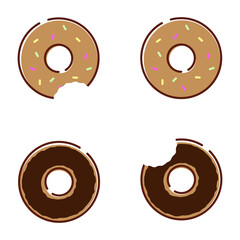 Fototapeta premium ドーナツ素材