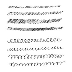 Abstract hand drawn pattern. Vector illustration.