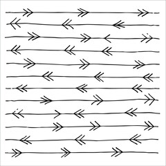 Abstract hand drawn pattern. Vector illustration.