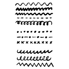 Abstract hand drawn pattern. Vector illustration.