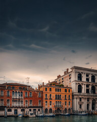 Fototapeta premium Mammatus clouds in city of Venice, Italy.