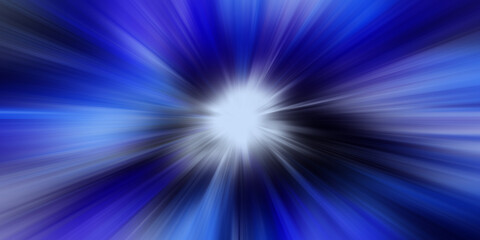 Abstract sunburst coloured in blue	