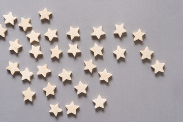 stars on a gray background