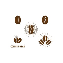 Coffee beans vector