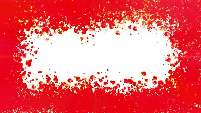 An abstract grunge border background motion graphic.