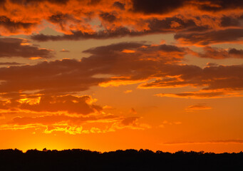 Beautiful colors of the Sunset, at Fenton National Recreational Area in Fenton, Kentucky 