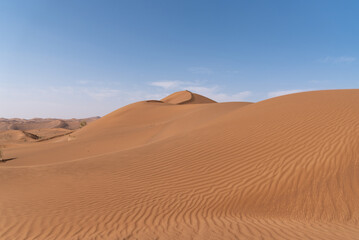 Fototapeta na wymiar the shape of sand dunes in lut desert