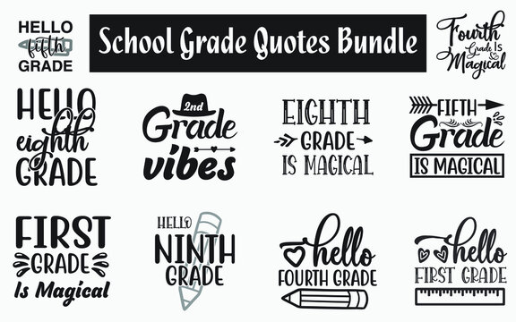 Funny school grade Quotes SVG Designs Bundle. Sarcastic school grade quotes SVG cut files bundle, school grade  quotes t shirt designs bundle, Quotes about collage grade, school grade quotes cut files