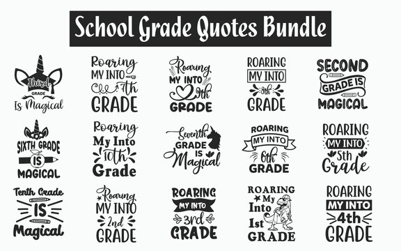 Funny school grade Quotes SVG Designs Bundle. Sarcastic school grade quotes SVG cut files bundle, school grade  quotes t shirt designs bundle, Quotes about collage grade, school grade quotes cut files