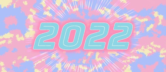Fototapeta na wymiar Happy New Year 2022 Theme