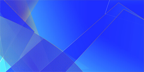 Abstract Blue Background With Lines