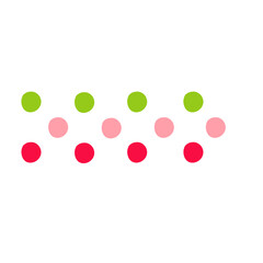 polka dot on white background washi tape