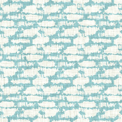 Aegean teal broken stripe rustic linen texture background. Summer line coastal living style. Light turquoise blue cloth effect textile seamless pattern. Washed out beach cottage fabric material. 