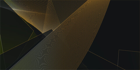 Gold elegant wedding invitation template. Abstract vector background illustration. Black and grey paint backdrop for design brochure, invitation 