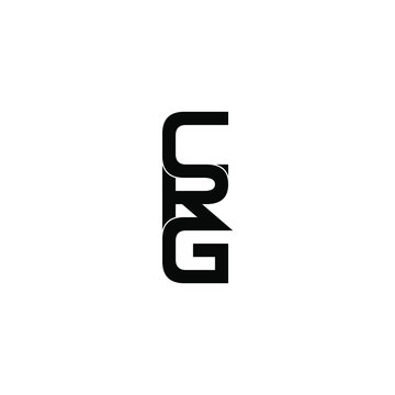 crg initial letter monogram logo design