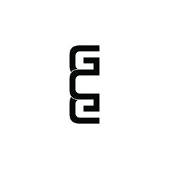 gce initial letter monogram logo design