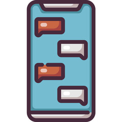 smartphone line icon