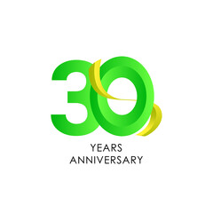 30 Years Anniversary Celebration Vector Template Design Illustration