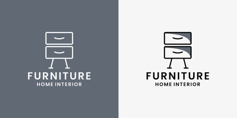 property interior furniture logo design vector