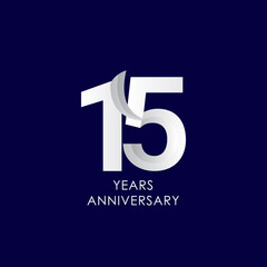 15 Years Anniversary Celebration Vector Template Design Illustration