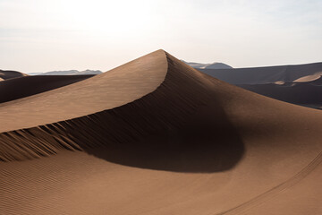 Fototapeta na wymiar view from Nature and landscapes of dasht e lut or sahara desert. Middle East desert