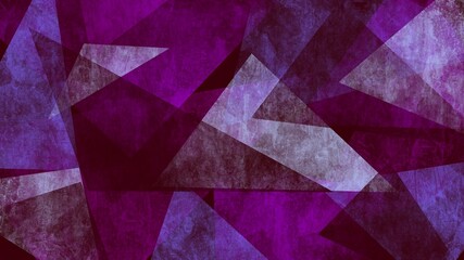 Abstract painting art with purple triangle pattern paint brush for presentation, website background, halloween poster, wall decoration, or t-shirt design.