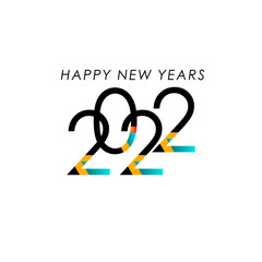 Happy New Years 2022 Celebration Vector Template Design Illustration