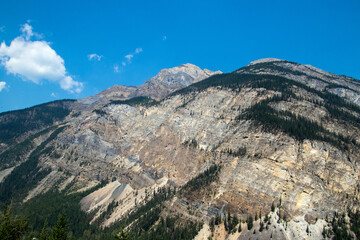 A view of a mountain peak