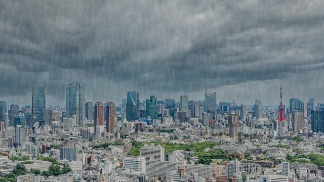 東京　雨