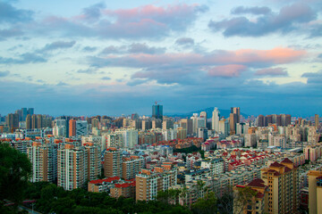 Fototapeta na wymiar Panoramic skyline of Quanzhou, China.
