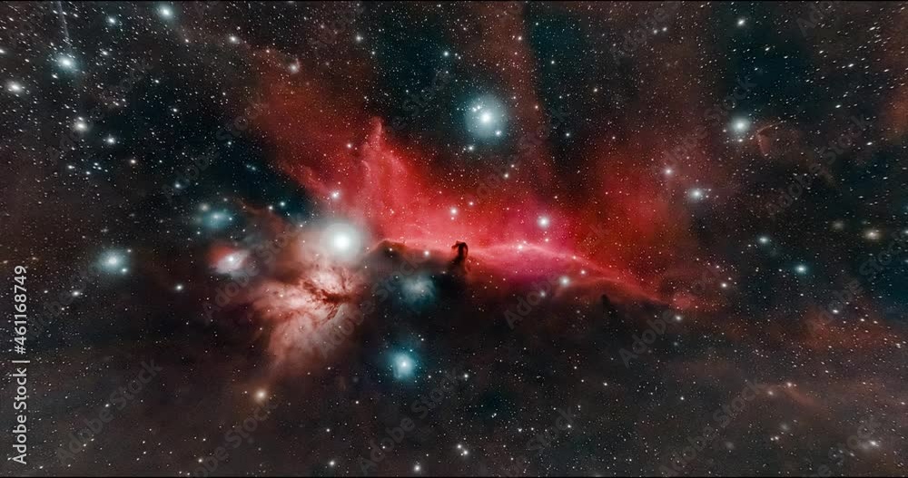 Wall mural 3d universe loop background 4k