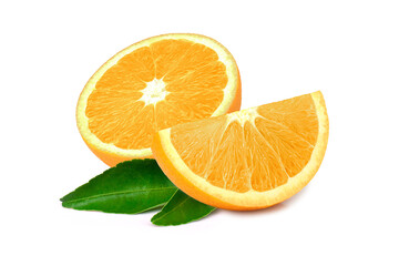 Fototapeta na wymiar orange slice isolated on white