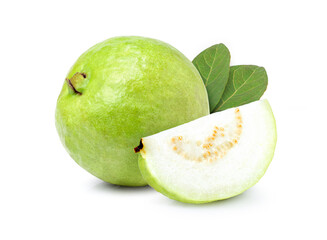 Guava isolated on white