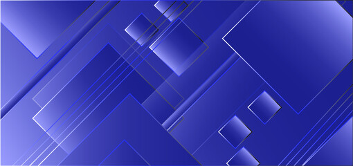 Abstract Blue Background With Squares